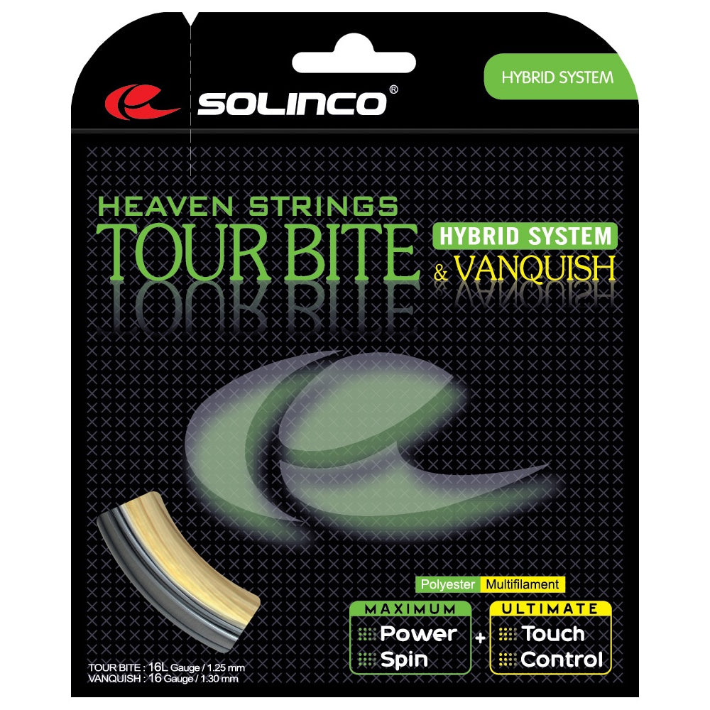 Solinco Tour Bite + Vanquish Hybrid