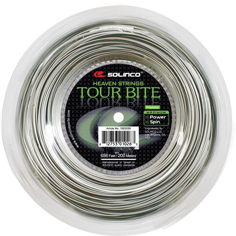 Solinco Tour Bite 16 16L 17 18 660ft/200m tennis string reel - VuTennis
