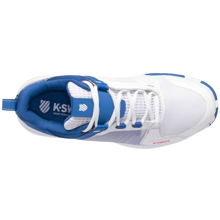 K-Swiss Ultrashot Team men's tennis shoes - White/Celestial/Primrose 7395-166