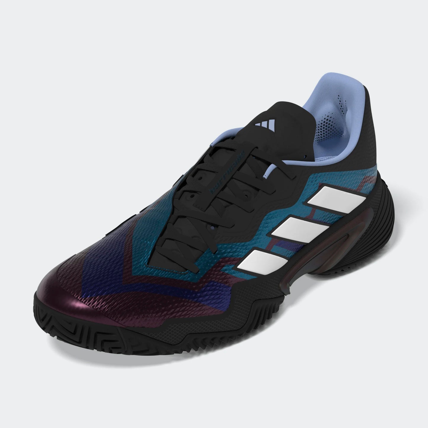 Adidas Men's Barricade Tennis Shoes, Size 11.5, Black/White/Blue