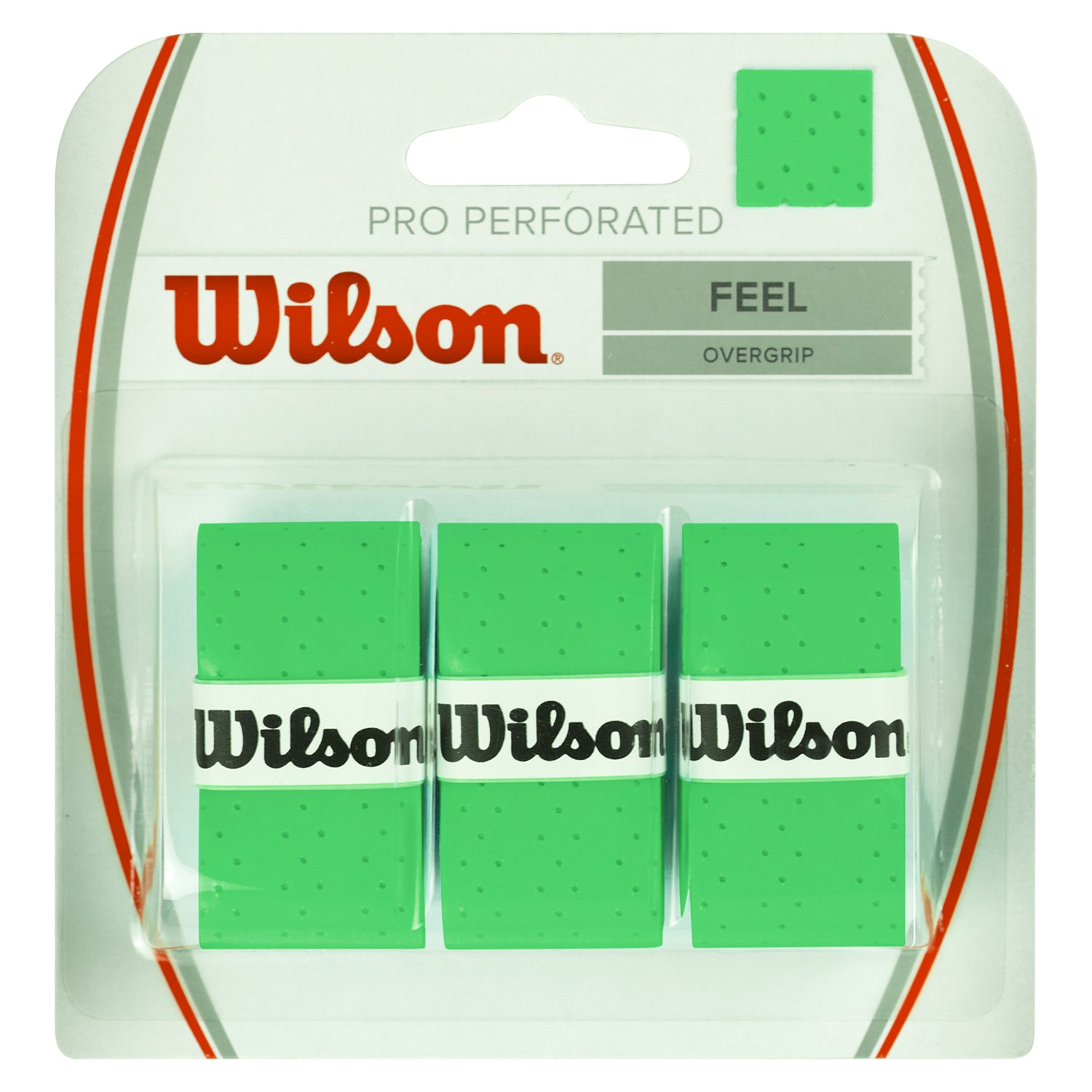 Wilson Pro Overgrip 3 Pack Perforated White